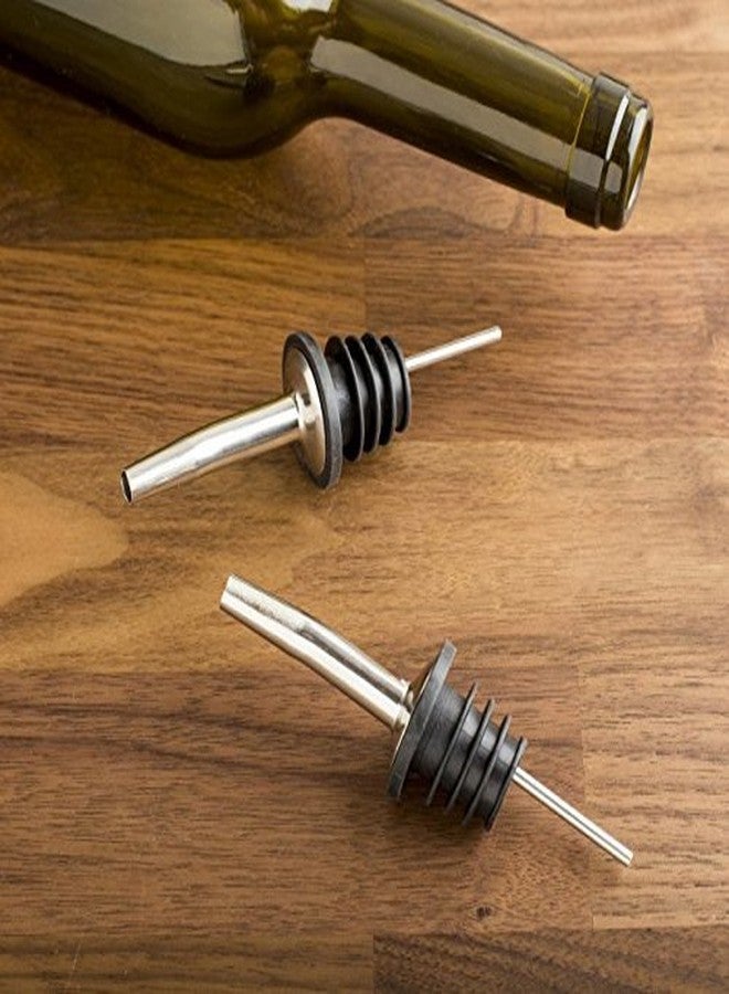 ServEzee Double Side Stainless Steel Peg Measure 30 and 60 ml, Drink Measuring Bar Tool Jigger with 2 Bottle Pourer : 3PCS - Image 3
